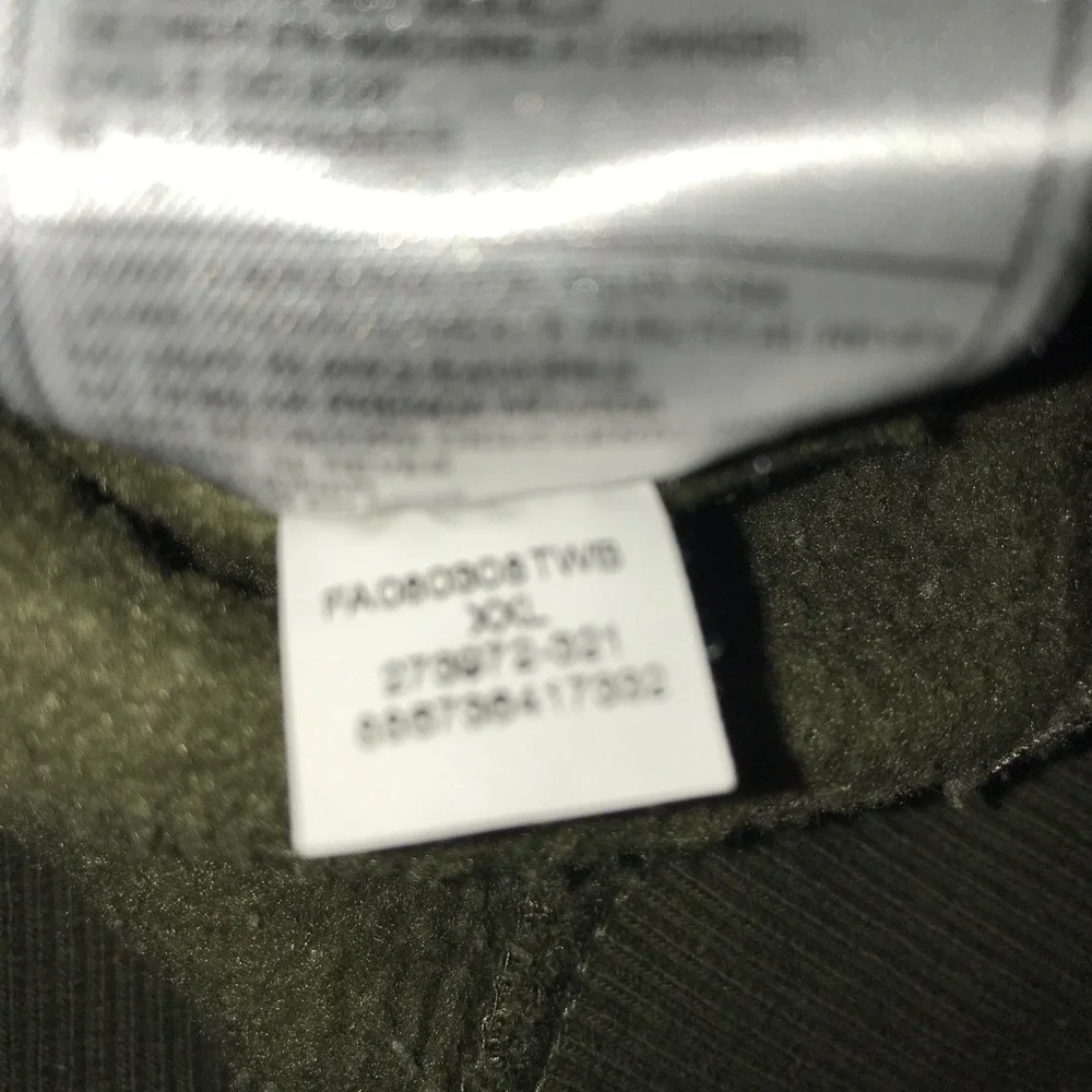 Nike 2XL Olive Green Logo Pullover Hoodie Fall 2008 EUC‎